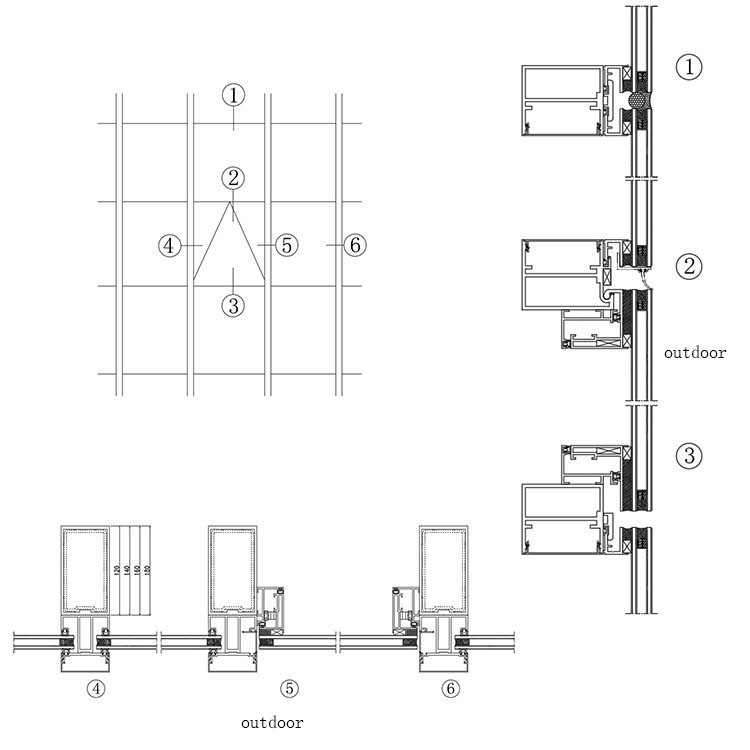 Aluminium Louver Curtain Wall 3