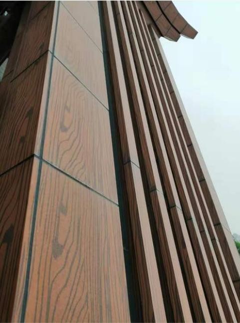 2-Wood grain aluminum veneer with weather resistance building